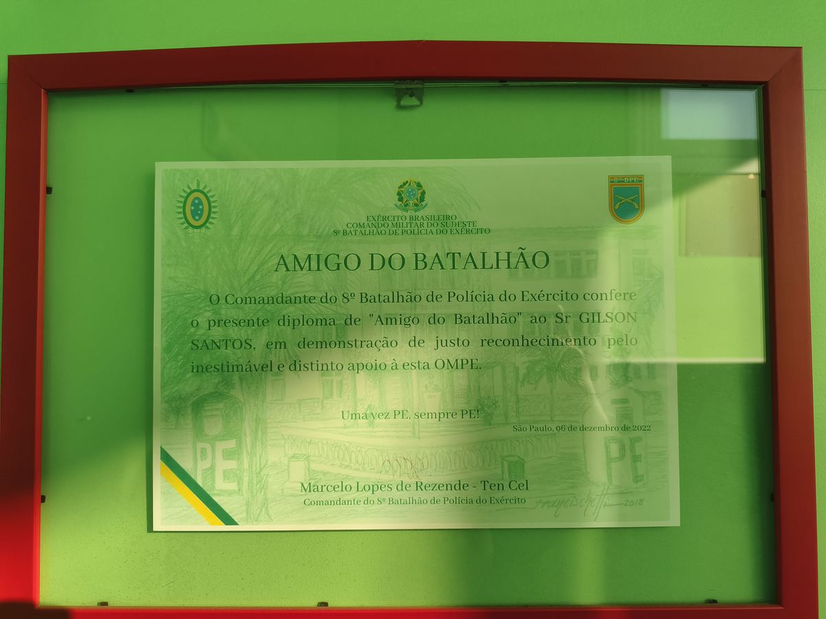 Diploma Amigo do Batalhão